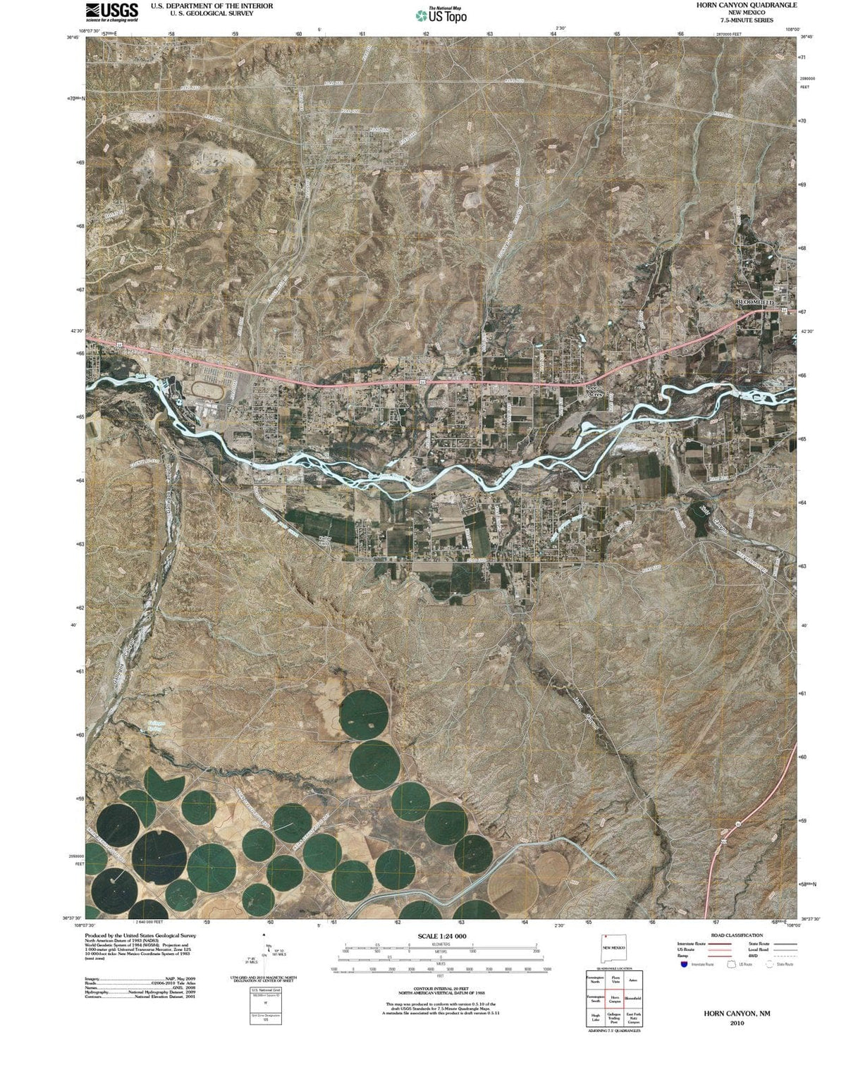 2010 Horn Canyon, NM - New Mexico - USGS Topographic Map