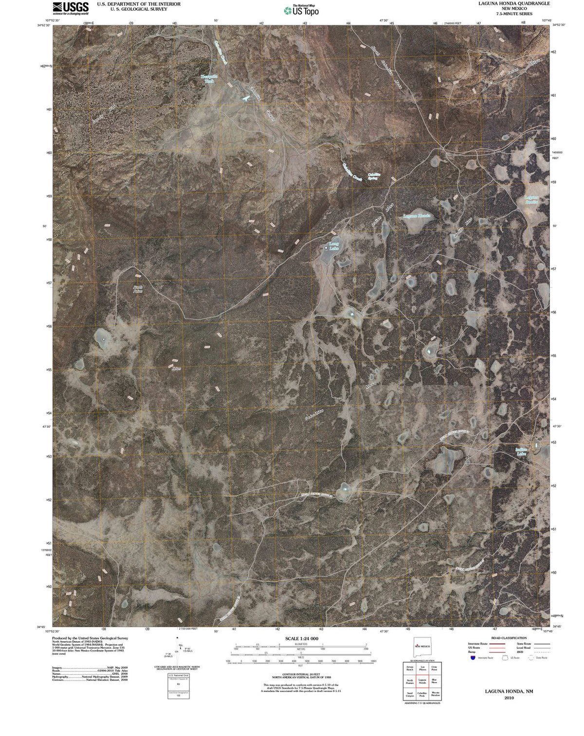 2010 Laguna Honda, NM - New Mexico - USGS Topographic Map