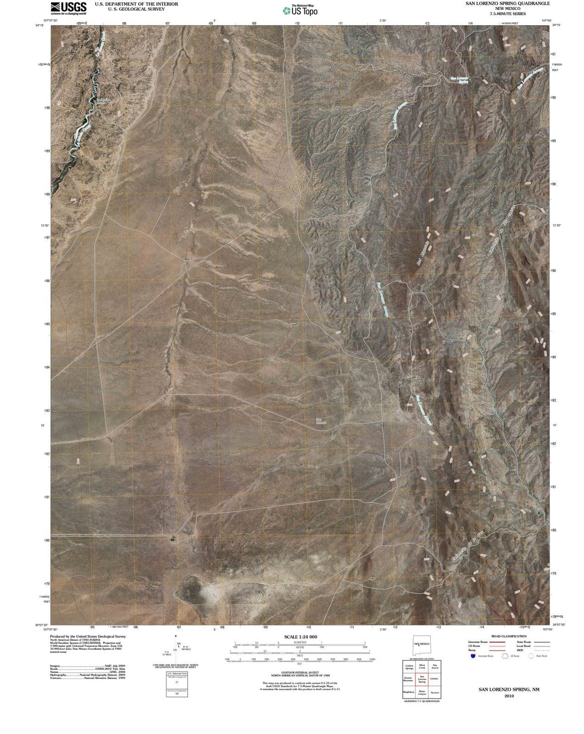 2010 San Lorenzo Spring, NM - New Mexico - USGS Topographic Map