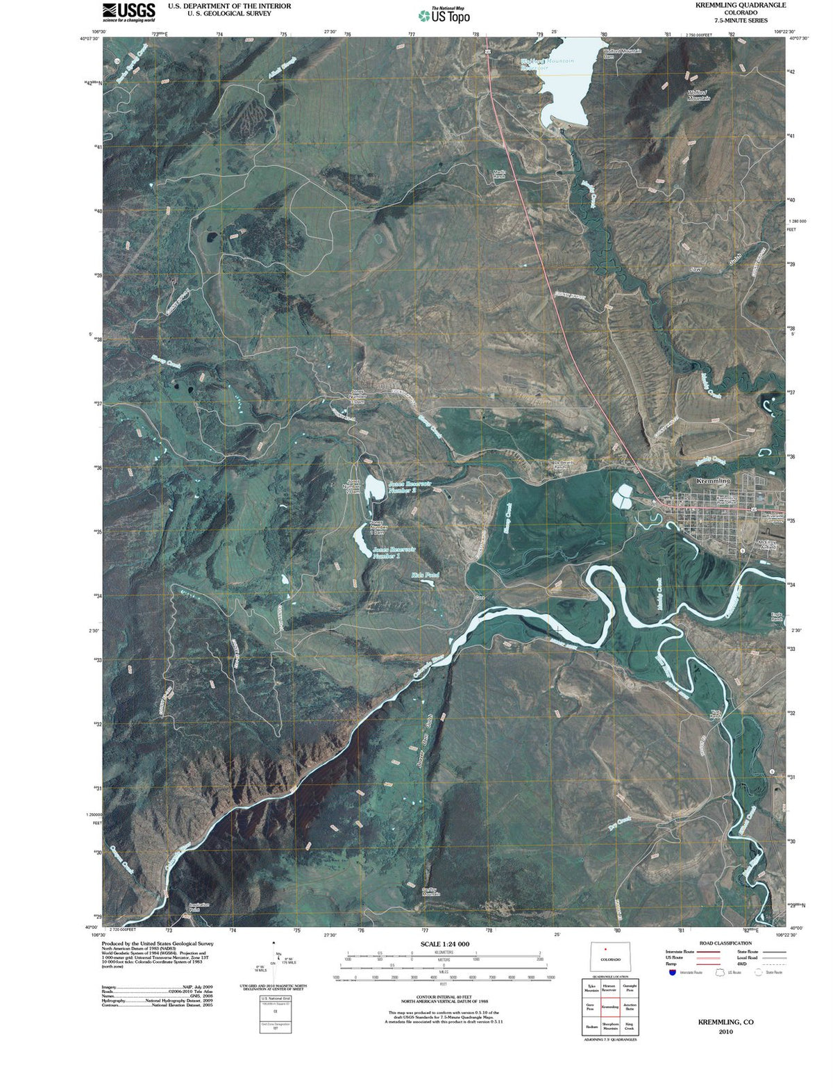2010 Kremmling, CO - Colorado - USGS Topographic Map