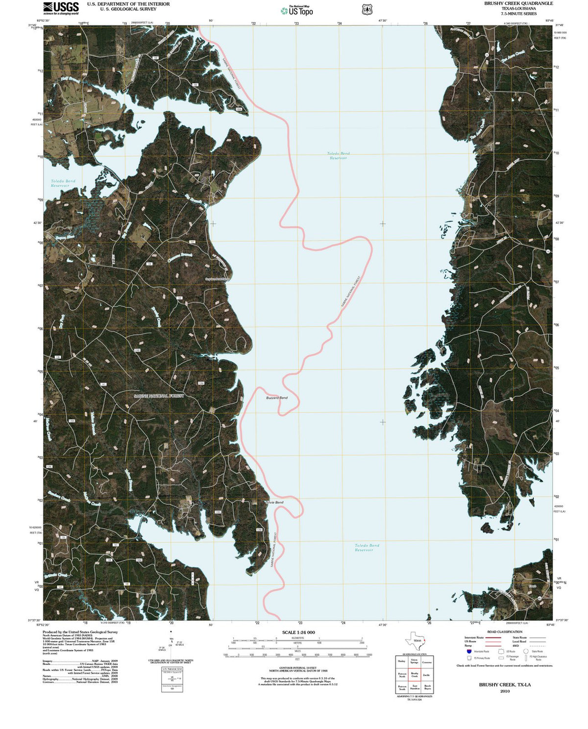 2010 Brushy Creek, TX - Texas - USGS Topographic Map