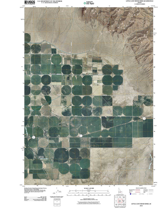 2010 Little Lost River Sinks, ID - Idaho - USGS Topographic Map