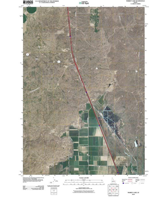 2010 Market Lake, ID - Idaho - USGS Topographic Map