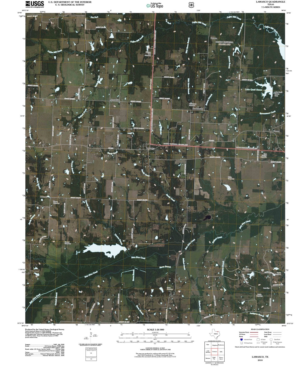 2010 Lamasco, TX - Texas - USGS Topographic Map