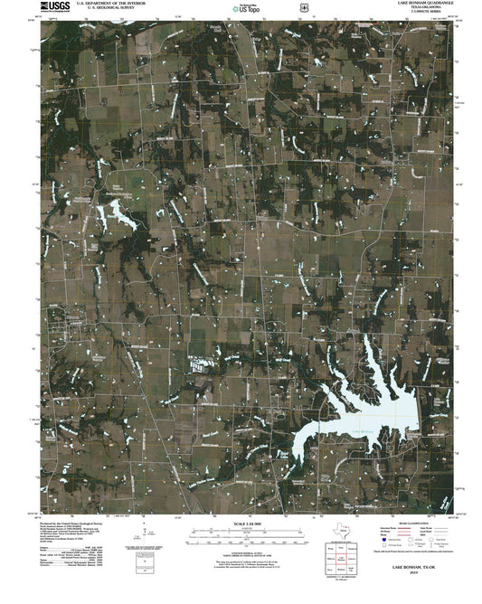 2010 Lake Bonham, TX - Texas - USGS Topographic Map