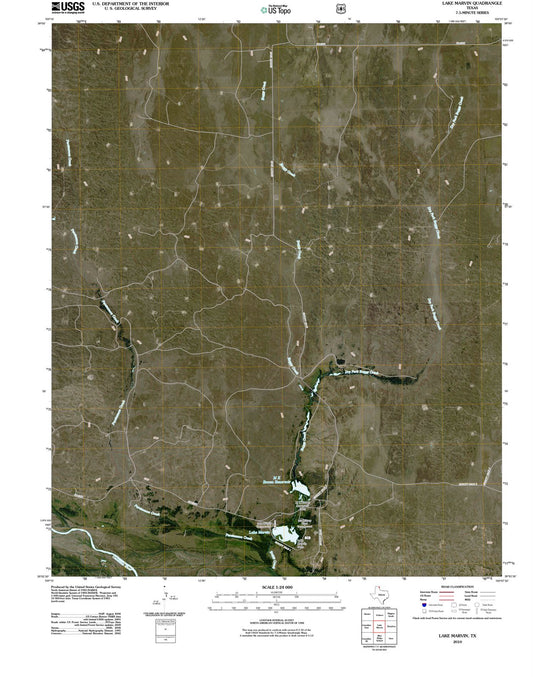 2010 Lake Marvin, TX - Texas - USGS Topographic Map