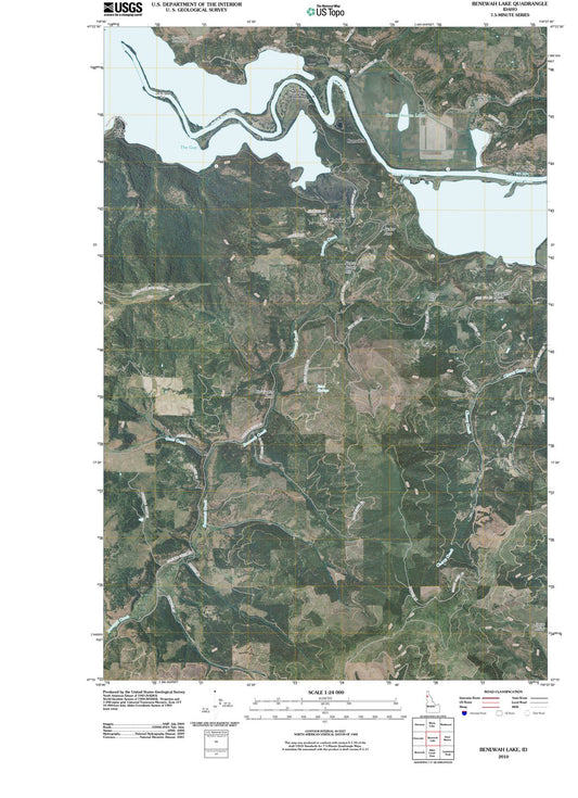 2010 Benewah Lake, ID - Idaho - USGS Topographic Map
