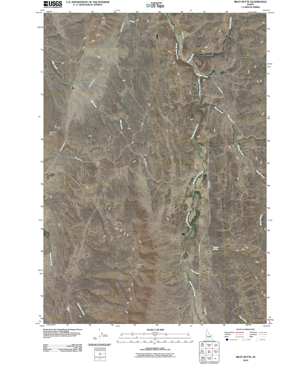 2010 Riley Butte, ID - Idaho - USGS Topographic Map