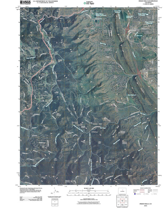 2010 Indian Hills, CO - Colorado - USGS Topographic Map