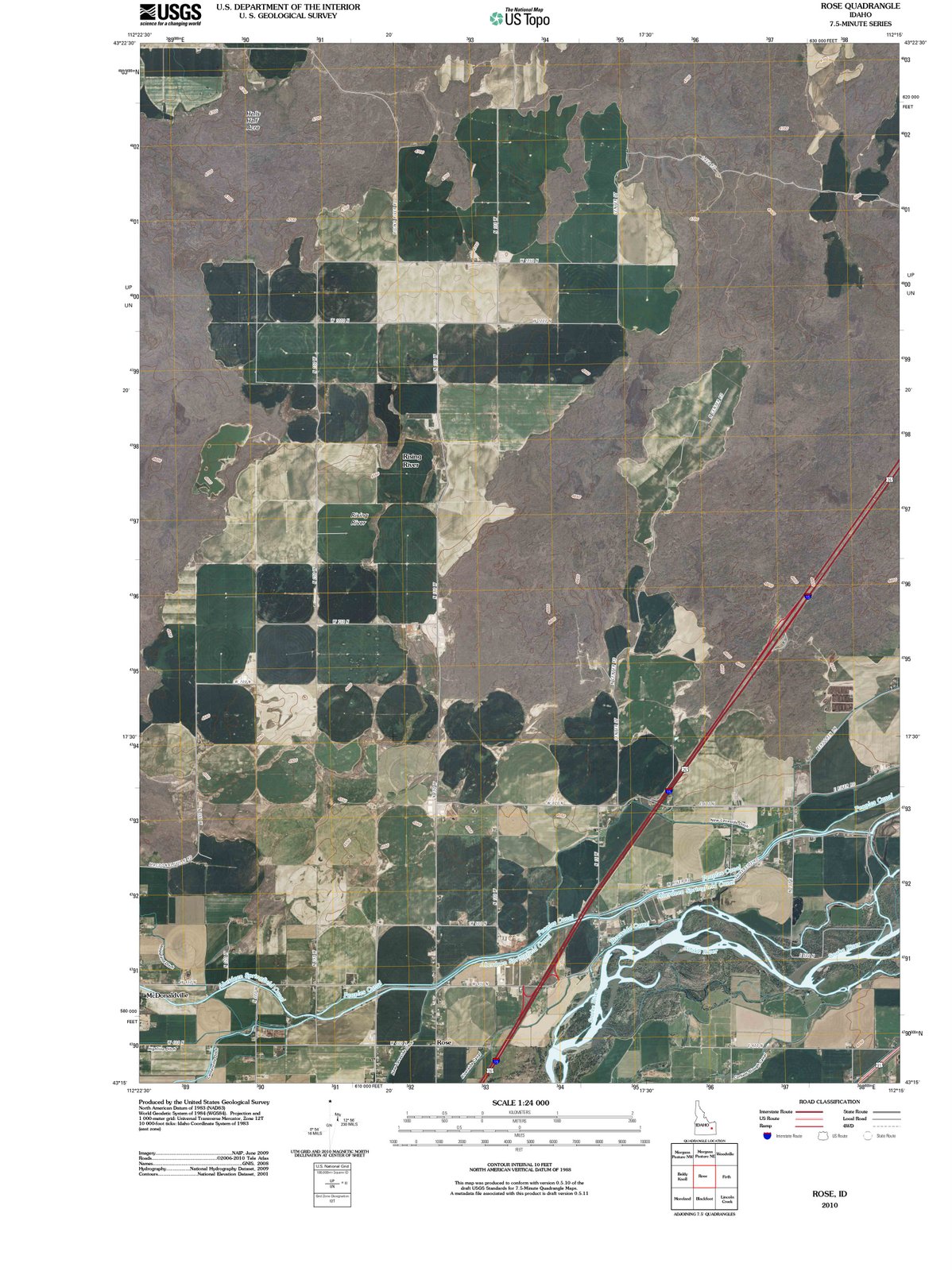 2010 Rose, ID - Idaho - USGS Topographic Map