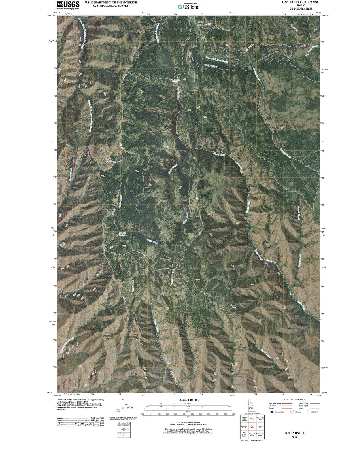 2010 Frye Point, ID - Idaho - USGS Topographic Map