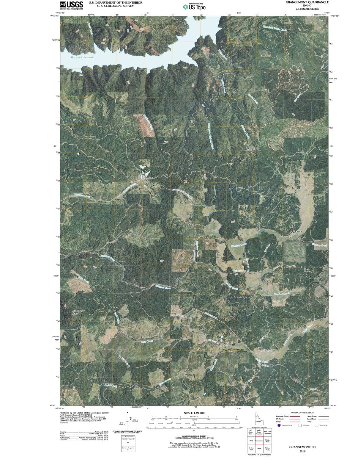 2010 Grangemont, ID - Idaho - USGS Topographic Map