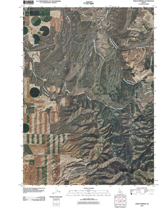 2010 Indian Springs, ID - Idaho - USGS Topographic Map