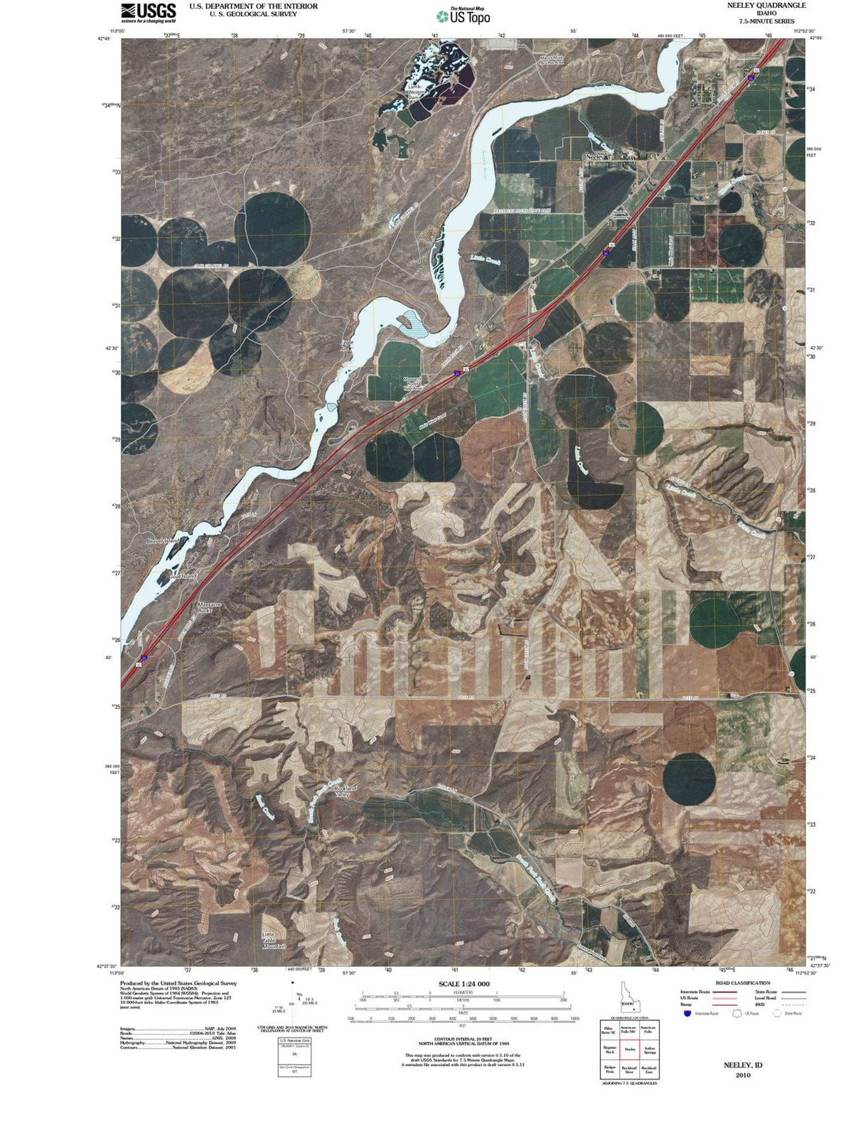 2010 Neeley, ID - Idaho - USGS Topographic Map