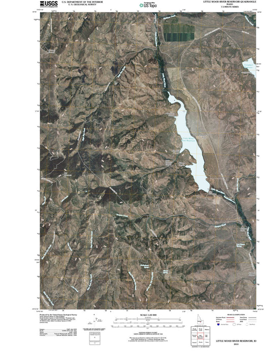 2010 Little Wood River Reservoir, ID - Idaho - USGS Topographic Map