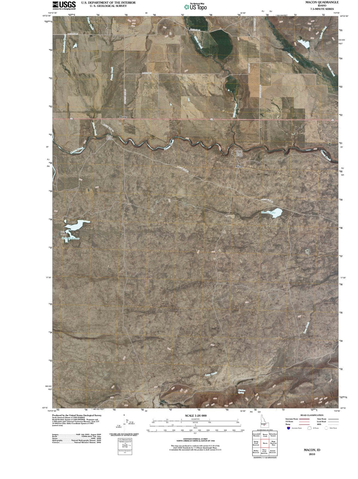 2010 Macon, ID - Idaho - USGS Topographic Map