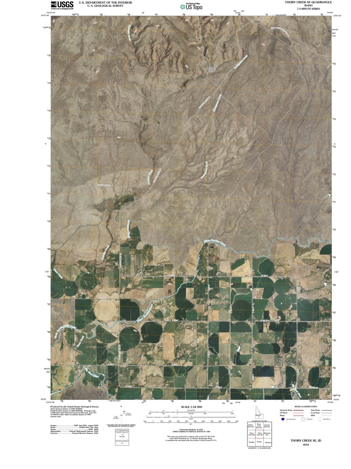 2010 Thorn Creek, ID - Idaho - USGS Topographic Map