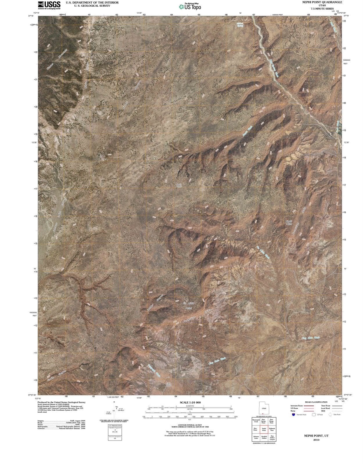 2010 Nephi Point, UT - Utah - USGS Topographic Map