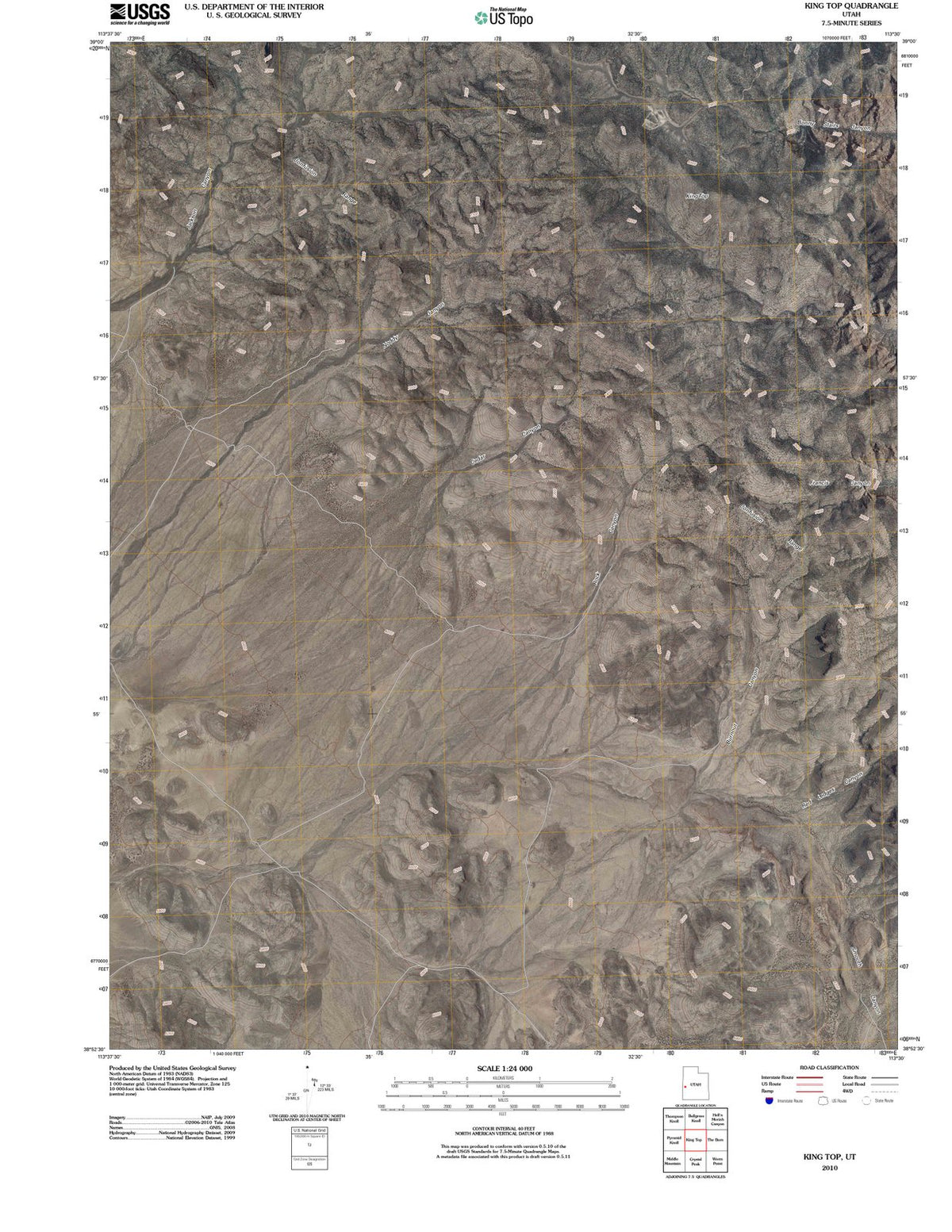 2010 King Top, UT - Utah - USGS Topographic Map