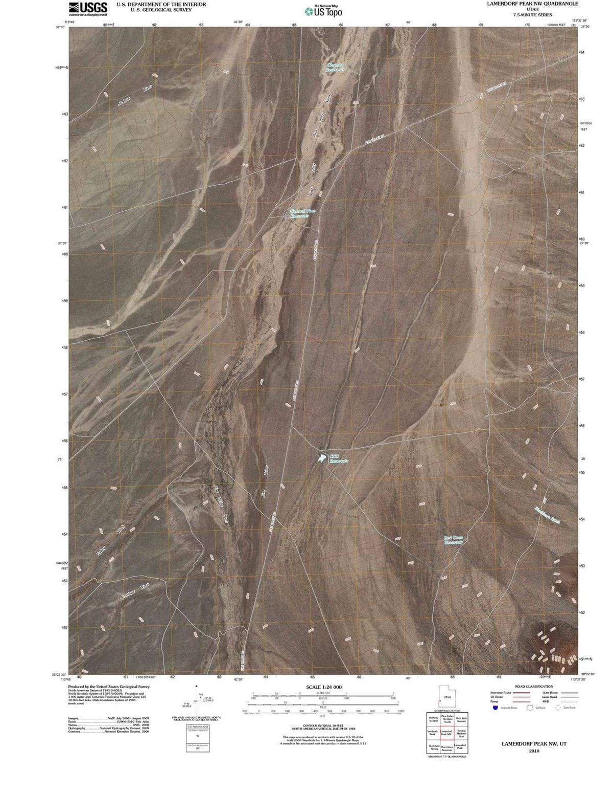 2010 Lamerdorf Peak, UT - Utah - USGS Topographic Map v2