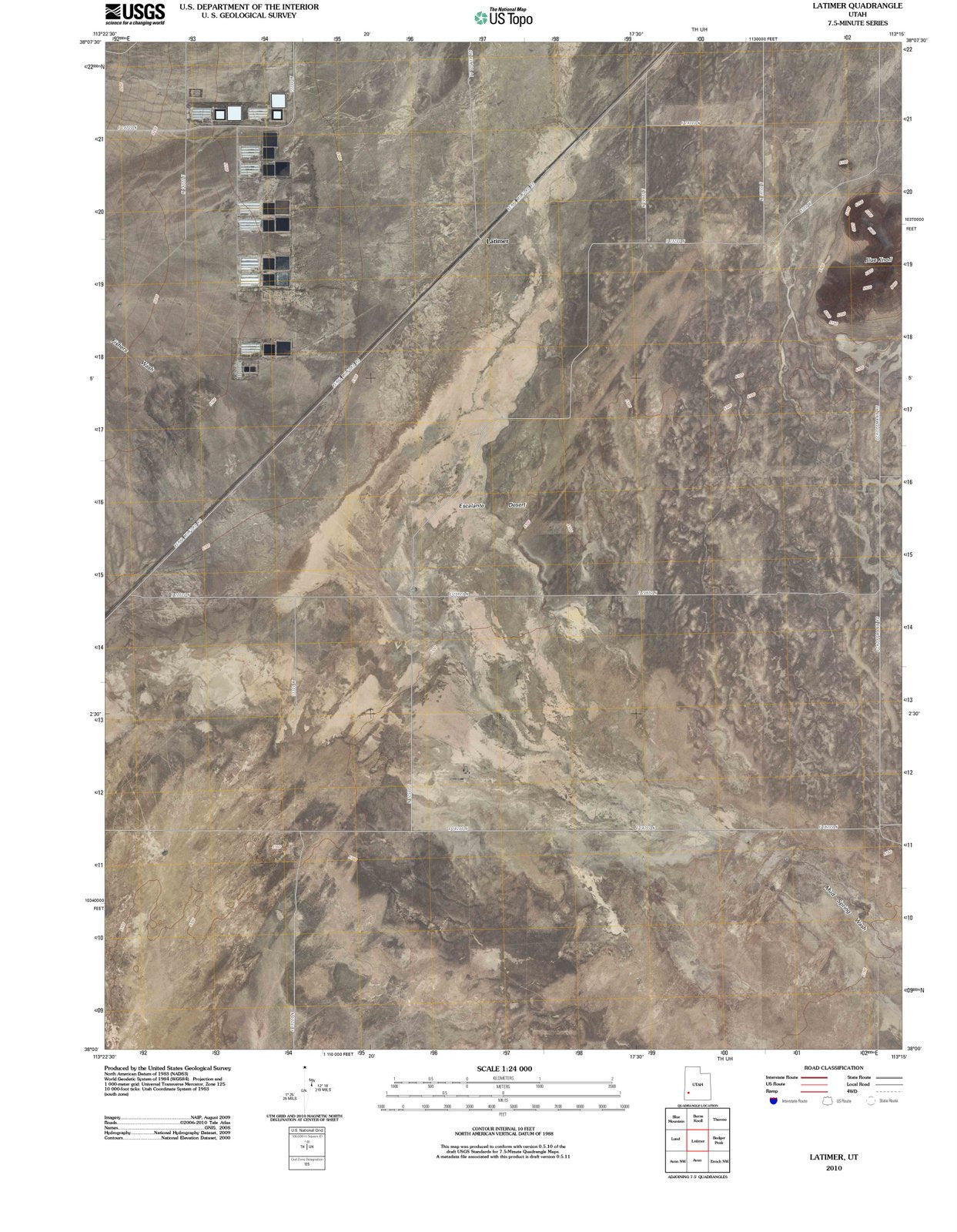 2010 Latimer, UT - Utah - USGS Topographic Map