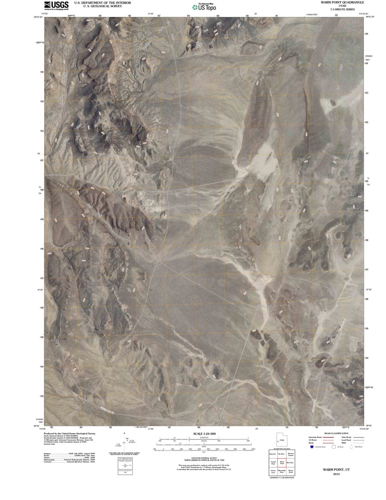 2010 Warm Point, UT - Utah - USGS Topographic Map