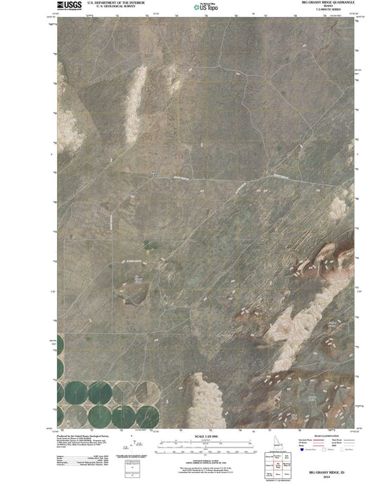 2010 Big Grassy Ridge, ID - Idaho - USGS Topographic Map