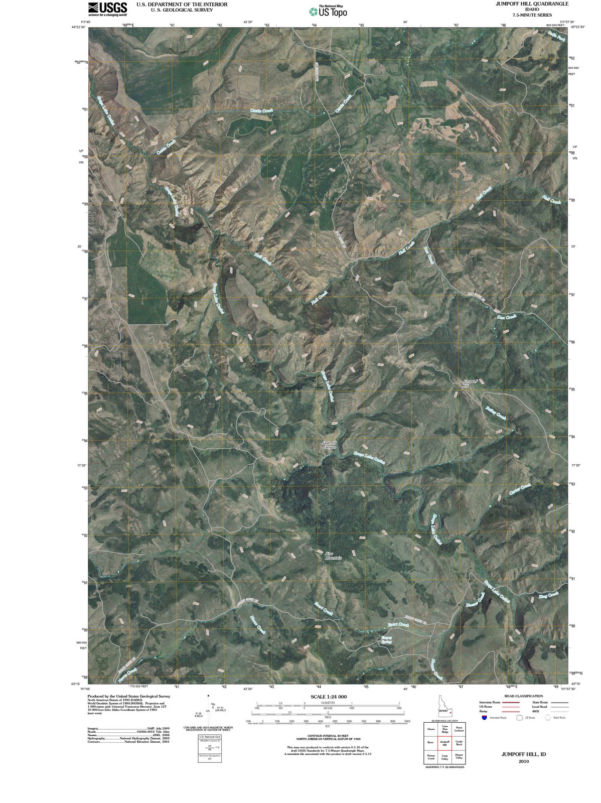 2010 Jumpoff Hill, ID - Idaho - USGS Topographic Map
