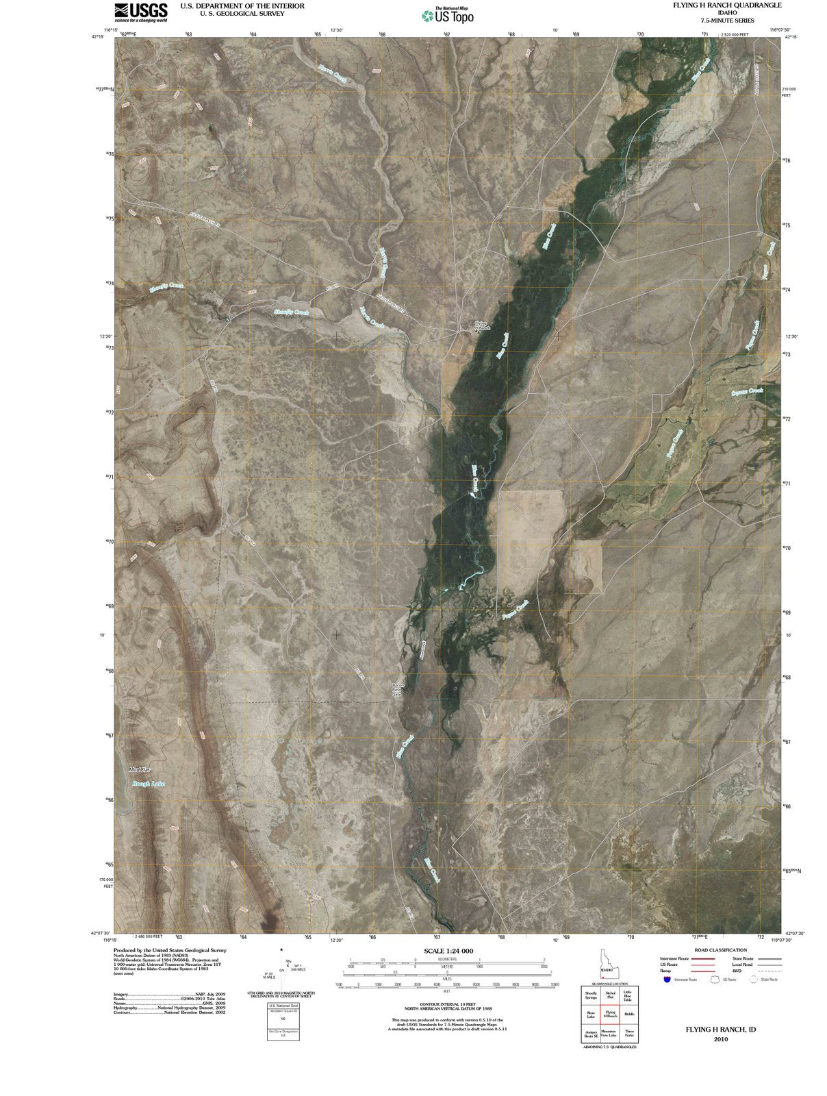 2010 Flying H Ranch, ID - Idaho - USGS Topographic Map