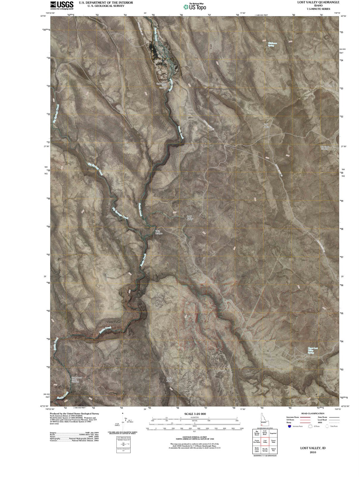 2010 Lost Valley, ID - Idaho - USGS Topographic Map