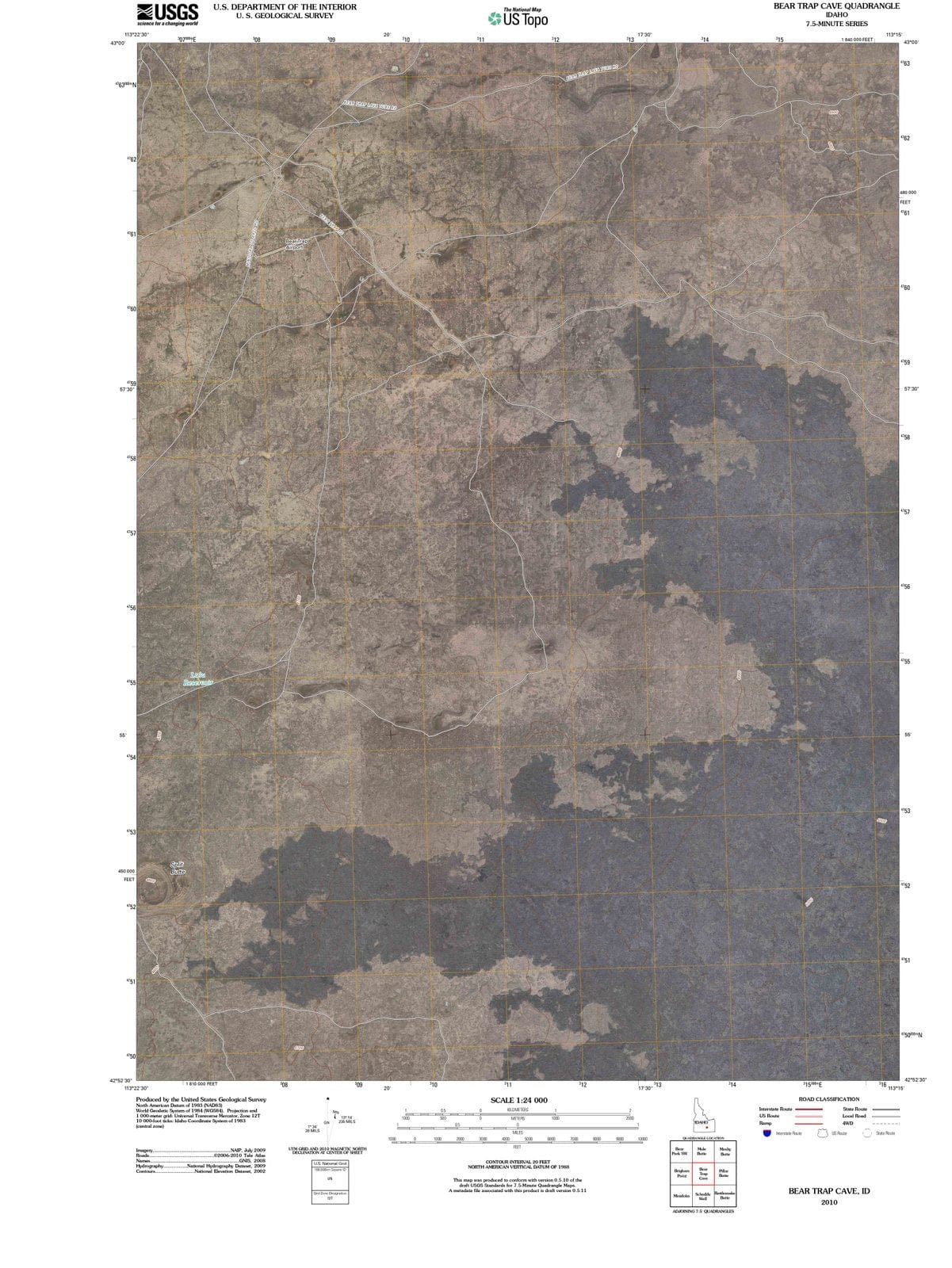 2010 Bear Trap Cave, ID - Idaho - USGS Topographic Map