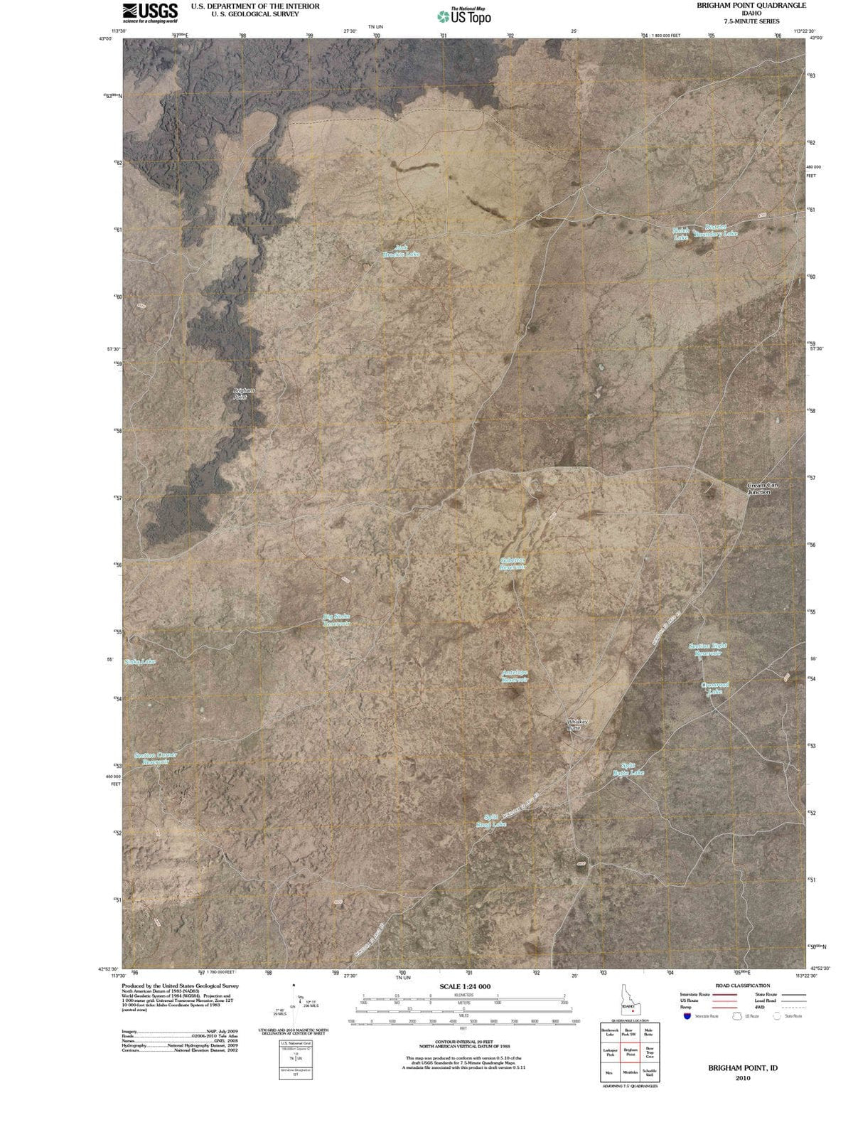 2010 Brigham Point, ID - Idaho - USGS Topographic Map