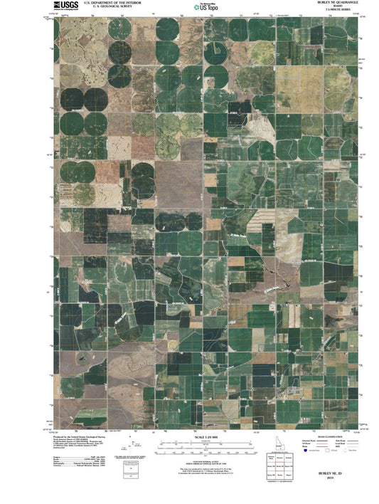 2010 Burley, ID - Idaho - USGS Topographic Map v2