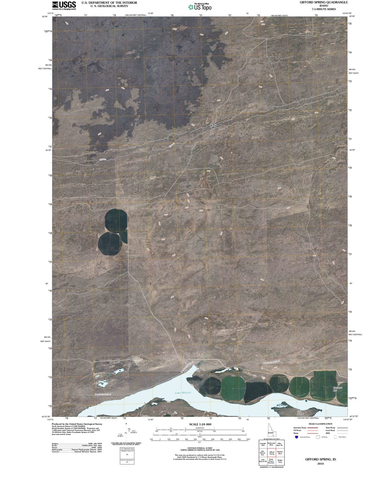 2010 Gifford Spring, ID - Idaho - USGS Topographic Map