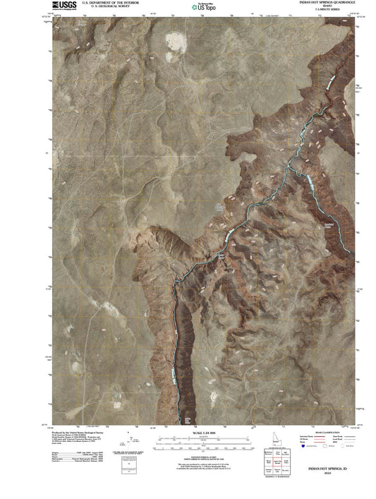 2010 Indian Hot Springs, ID - Idaho - USGS Topographic Map