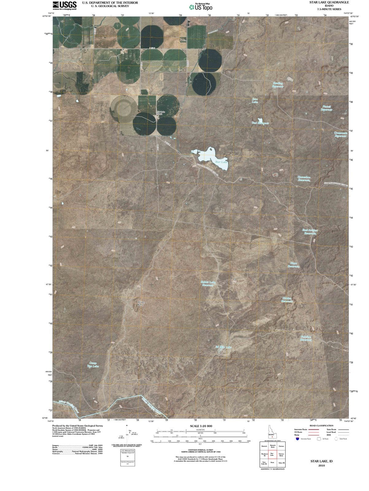 2010 Star Lake, ID - Idaho - USGS Topographic Map