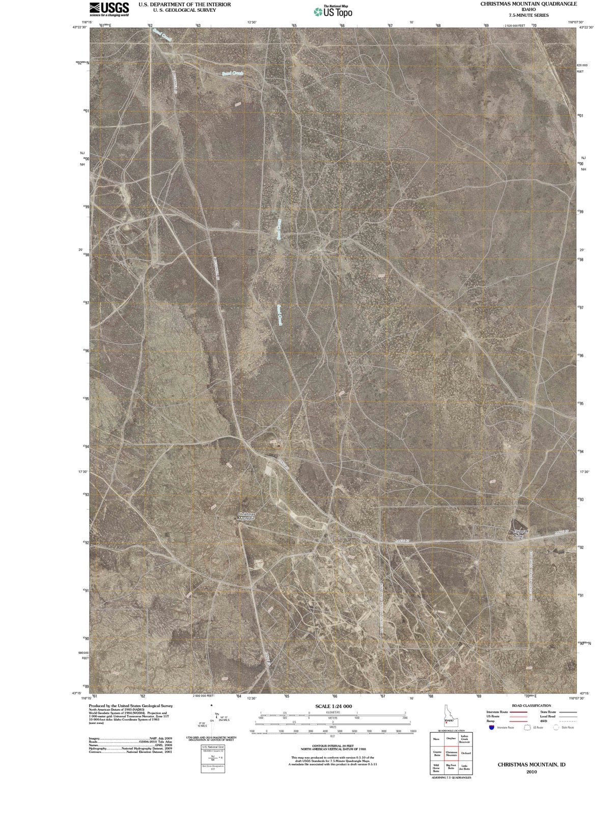 2010 Christmas Mountain, ID - Idaho - USGS Topographic Map
