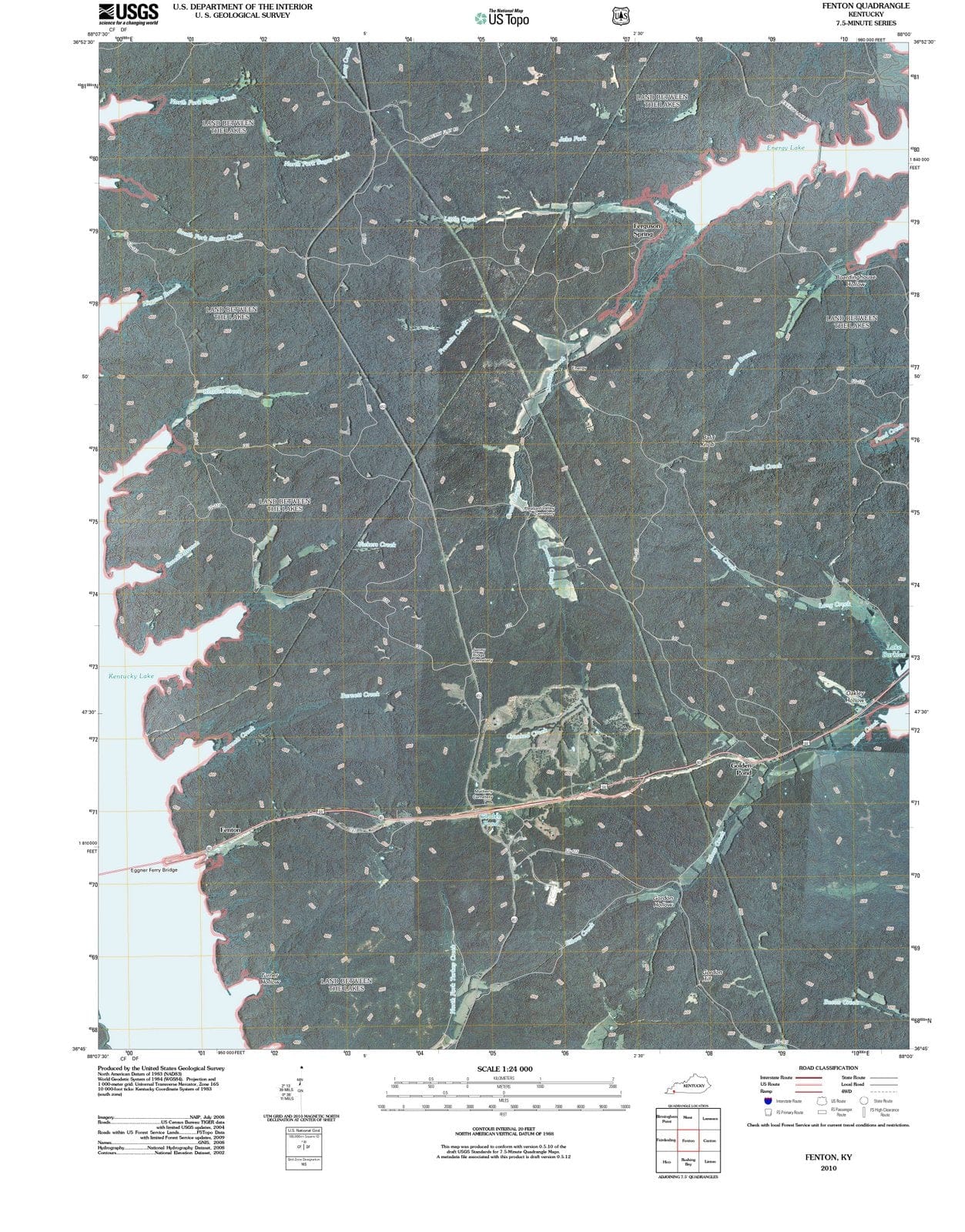 2010 Fenton, KY - Kentucky - USGS Topographic Map