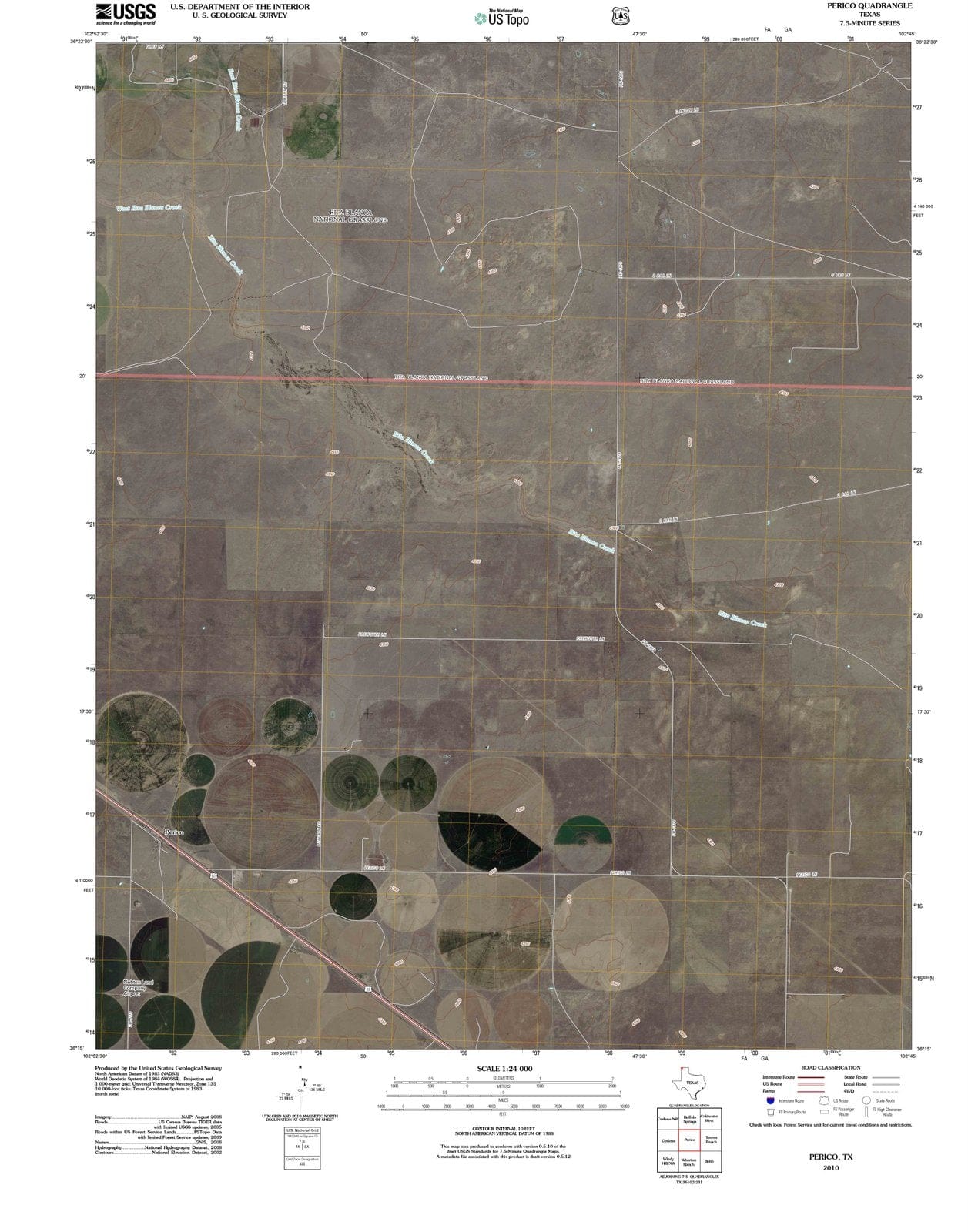 2010 Perico, TX - Texas - USGS Topographic Map