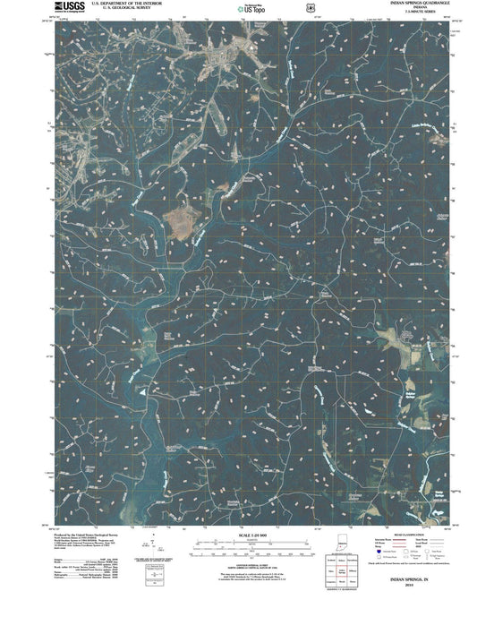 2010 Indian Springs, in - Indiana - USGS Topographic Map