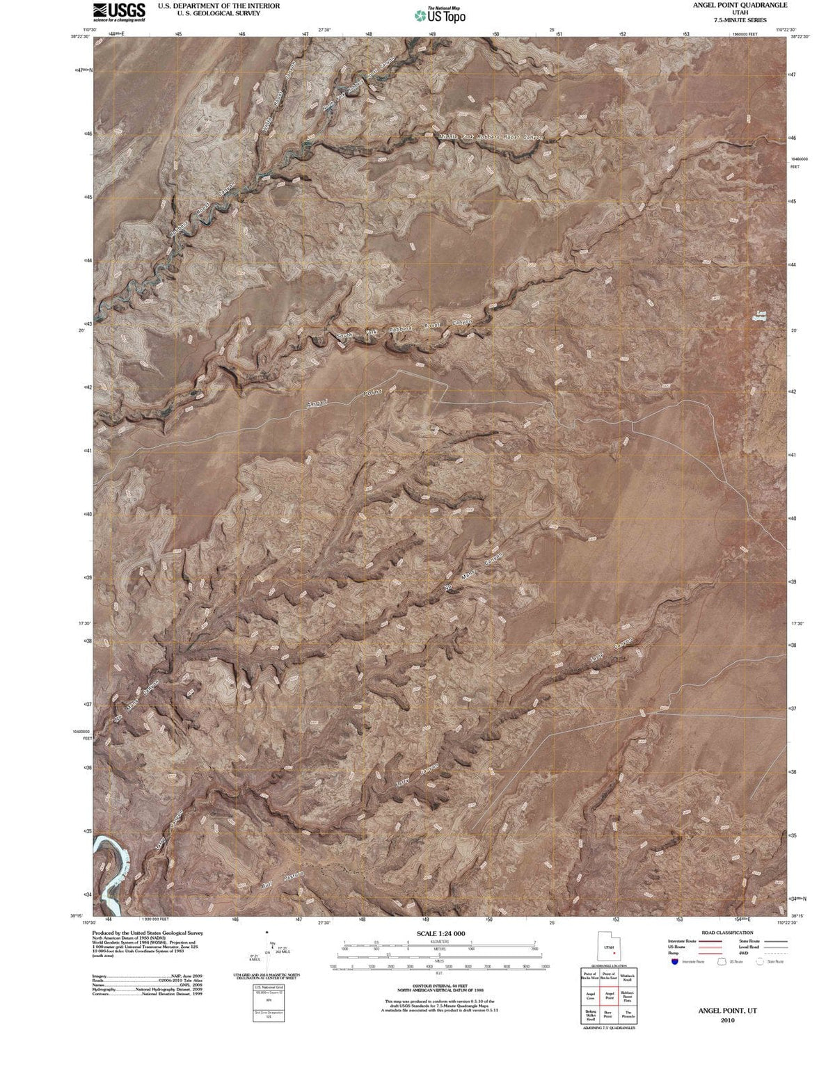 2010 Angel Point, UT - Utah - USGS Topographic Map