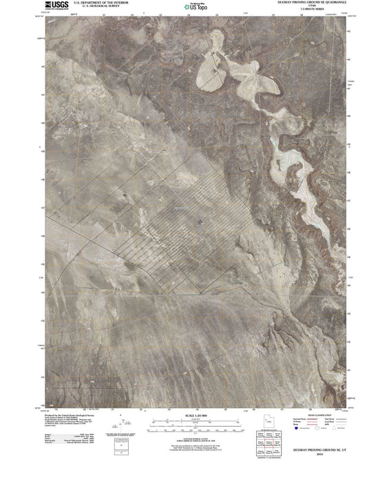 2010 Dugway Proving Ground, UT - Utah - USGS Topographic Map v2