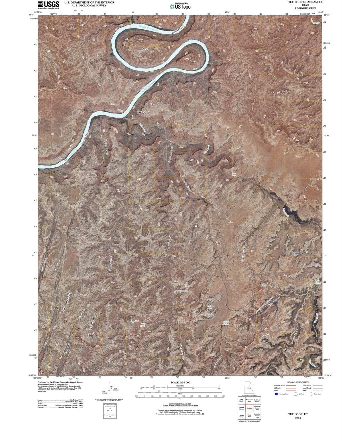 2010 The Loop, UT - Utah - USGS Topographic Map
