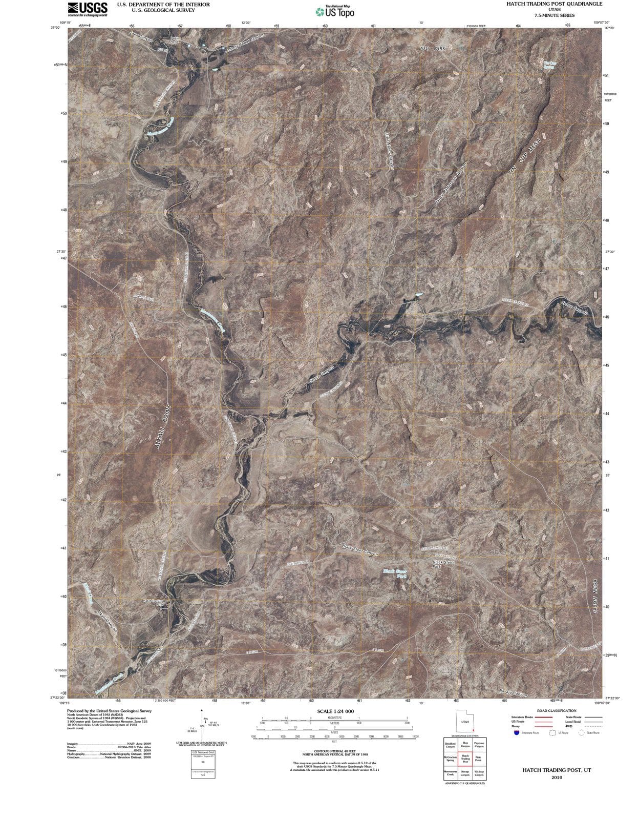 2010 Hatch Trading Post, UT - Utah - USGS Topographic Map