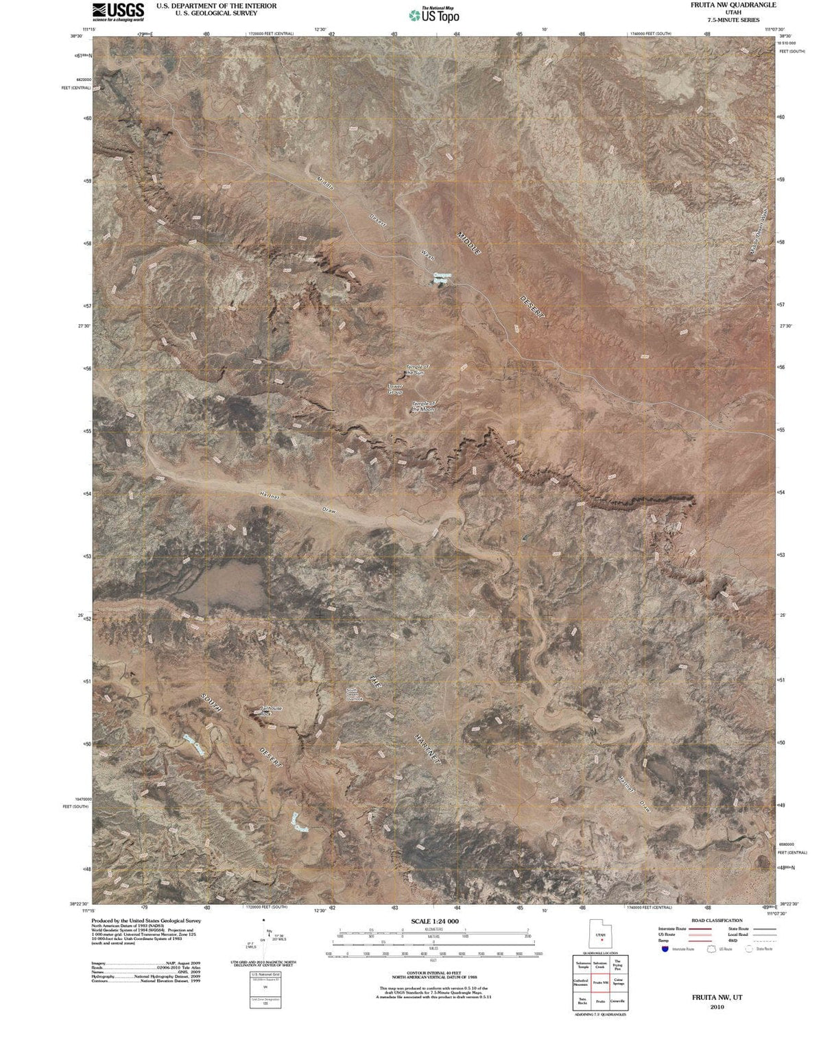 2010 Fruita, UT - Utah - USGS Topographic Map