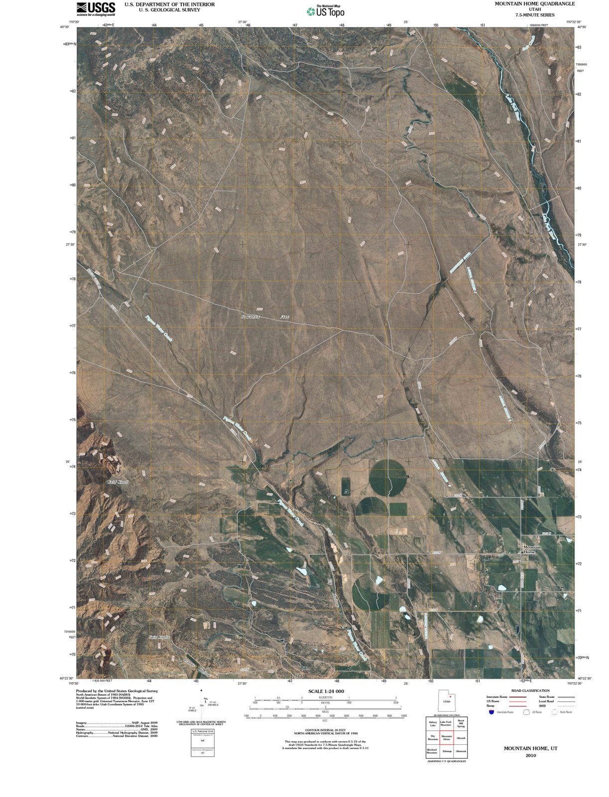 2010 Mountain Home, UT - Utah - USGS Topographic Map