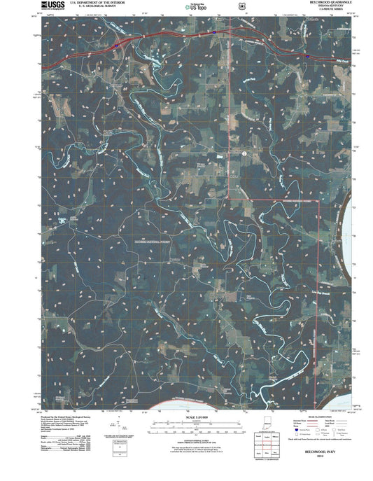 2010 Beechwood, in - Indiana - USGS Topographic Map
