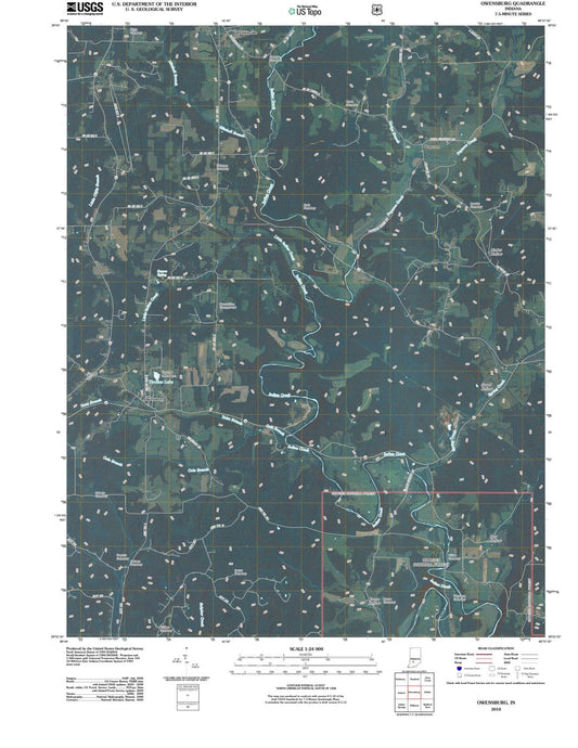 2010 Owensburg, in - Indiana - USGS Topographic Map