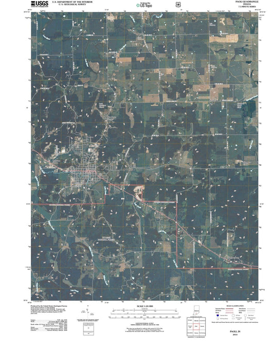2010 Paoli, in - Indiana - USGS Topographic Map
