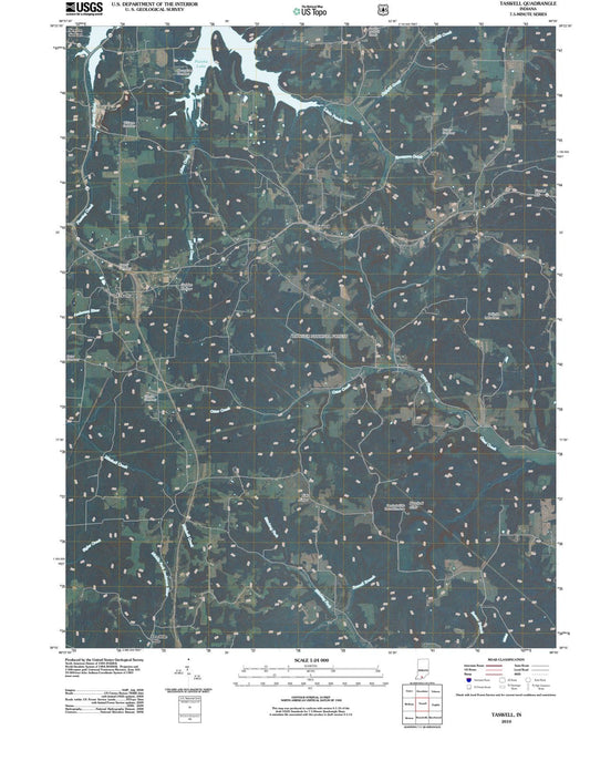 2010 Taswell, in - Indiana - USGS Topographic Map